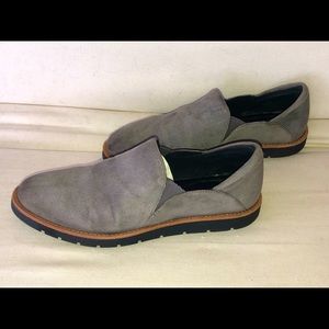 Vaneli Jager Grey Suede Slip-On Loafers